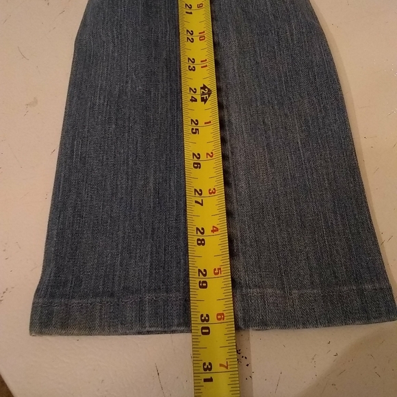 TWENTY-X Jeans Pants Blue Floral Embellishment Pockets Bootcut Size 5/6 - Picture 9 of 10